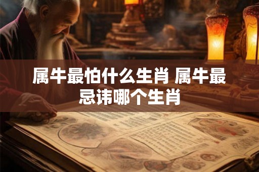 属牛最怕什么生肖 属牛最忌讳哪个生肖