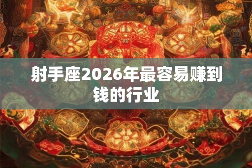 射手座2026年最容易赚到钱的行业