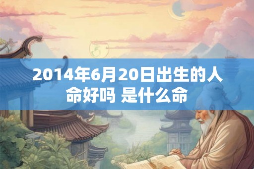 2014年6月20日出生的人命好吗 是什么命