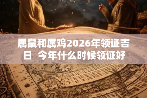 属鼠和属鸡2026年领证吉日  今年什么时候领证好