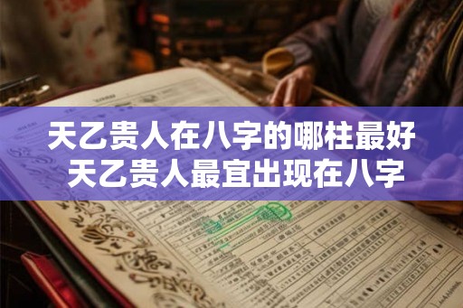 天乙贵人在八字的哪柱最好 天乙贵人最宜出现在八字哪柱