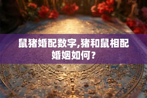 鼠猪婚配数字,猪和鼠相配婚姻如何？