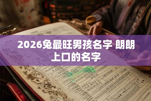 2026兔最旺男孩名字 朗朗上口的名字