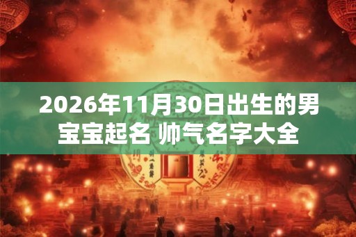 2026年11月30日出生的男宝宝起名 帅气名字大全
