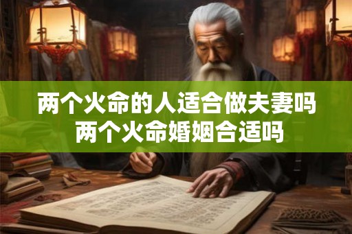 两个火命的人适合做夫妻吗 两个火命婚姻合适吗 两个火命的人适合做夫妻吗 两个火命婚姻合适吗
