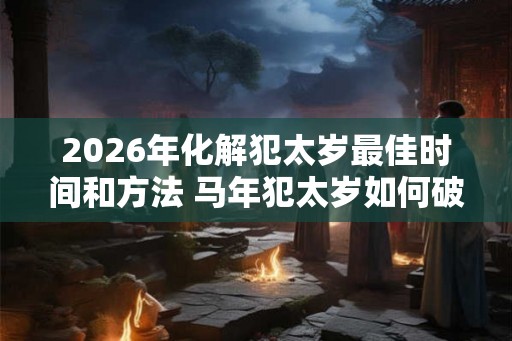 2026年化解犯太岁最佳时间和方法 马年犯太岁如何破解