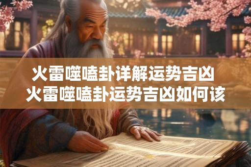火雷噬嗑卦详解运势吉凶 火雷噬嗑卦运势吉凶如何该怎么看 火雷噬嗑卦详解运势吉凶 火雷噬嗑卦运势吉凶如何该怎么看