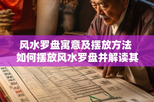 风水罗盘寓意及摆放方法 如何摆放风水罗盘并解读其寓意
