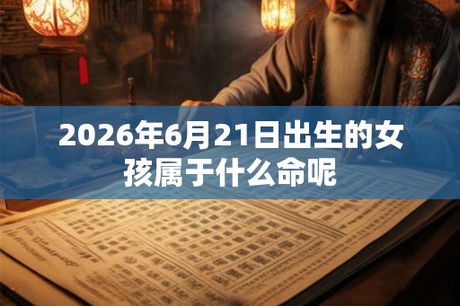 2026年6月21日出生的女孩属于什么命呢