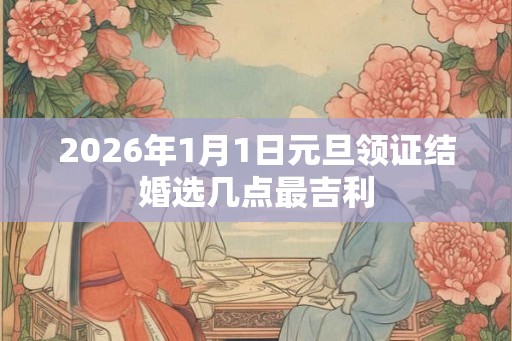 2026年1月1日元旦领证结婚选几点最吉利