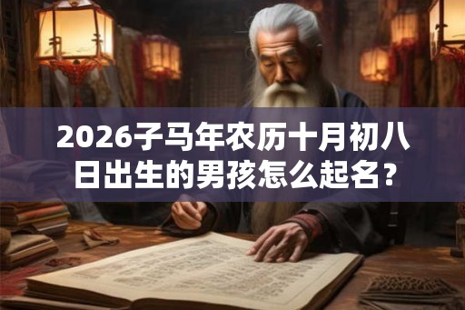 2026子马年农历十月初八日出生的男孩怎么起名？