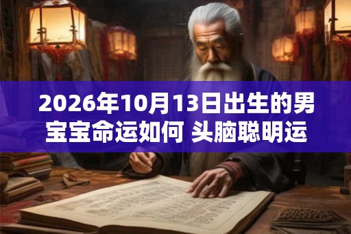 2026年10月13日出生的男宝宝命运如何 头脑聪明运程顺利