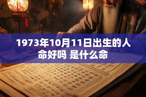 1973年10月11日出生的人命好吗 是什么命