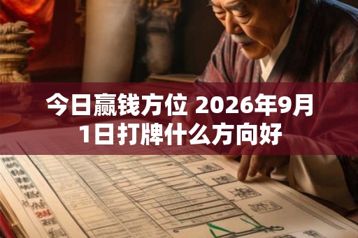今日赢钱方位 2026年9月1日打牌什么方向好 今日赢钱方位 2026年9月1日打牌什么方向好