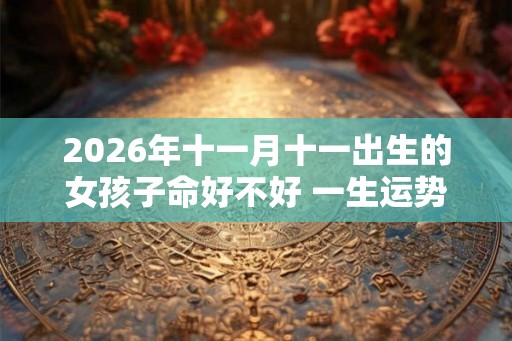 2026年十一月十一出生的女孩子命好不好 一生运势咋样