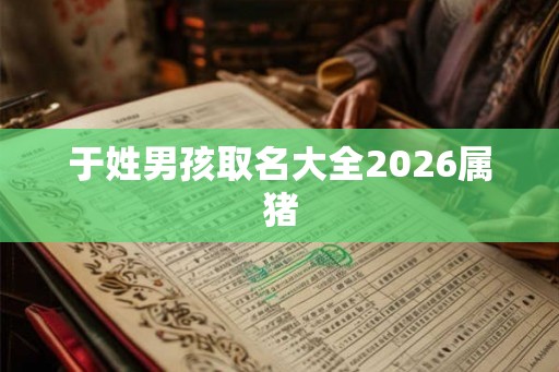 于姓男孩取名大全2026属猪