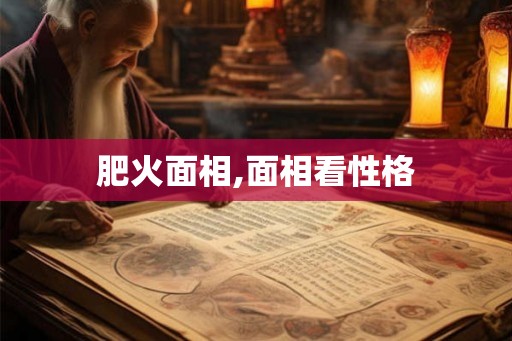 肥火面相,面相看性格