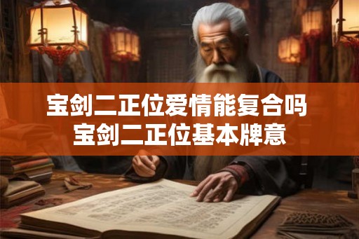 宝剑二正位爱情能复合吗 宝剑二正位基本牌意