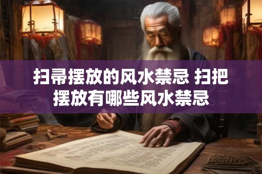 扫帚摆放的风水禁忌 扫把摆放有哪些风水禁忌