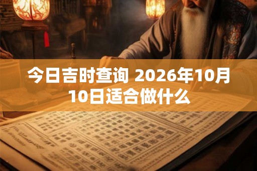 今日吉时查询 2026年10月10日适合做什么