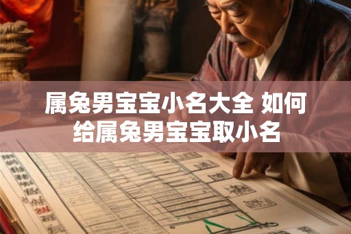 属兔男宝宝小名大全 如何给属兔男宝宝取小名