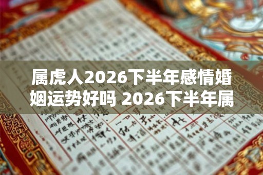 属虎人2026下半年感情婚姻运势好吗 2026下半年属虎的爱情运势怎么样