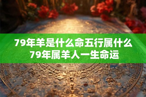 79年羊是什么命五行属什么 79年属羊人一生命运 79年羊是什么命五行属什么 79年属羊人一生命运