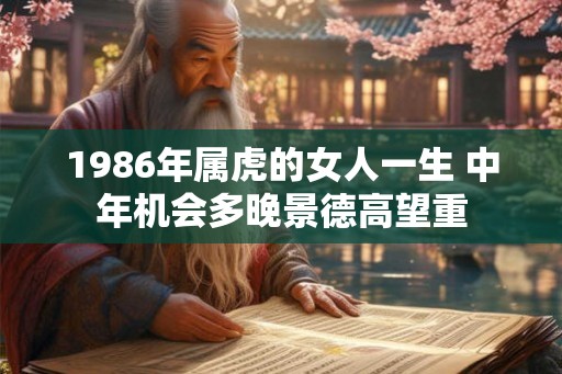 1986年属虎的女人一生 中年机会多晚景德高望重