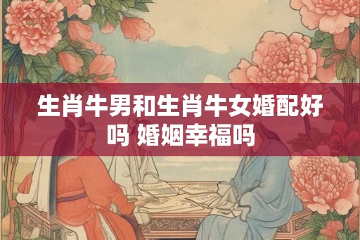 生肖牛男和生肖牛女婚配好吗 婚姻幸福吗 生肖牛男和生肖牛女婚配好吗 婚姻幸福吗