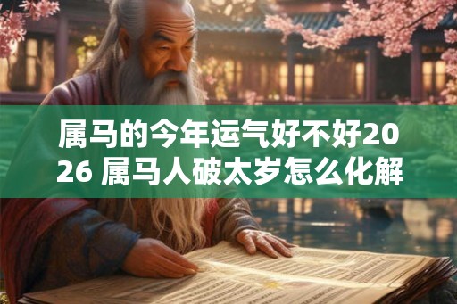 属马的今年运气好不好2026 属马人破太岁怎么化解