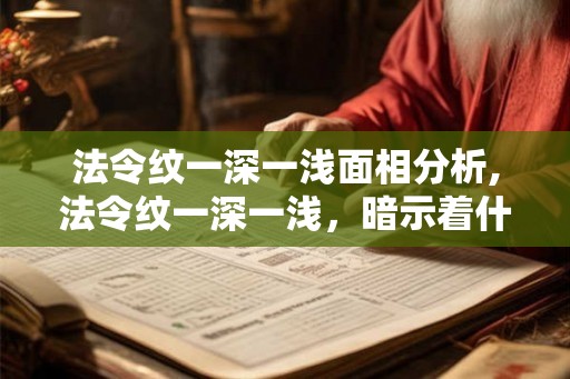 法令纹一深一浅面相分析,法令纹一深一浅，暗示着什么？