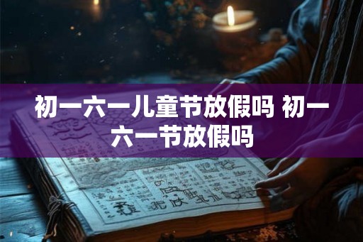 初一六一儿童节放假吗 初一六一节放假吗
