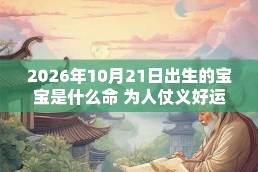 2026年10月21日出生的宝宝是什么命 为人仗义好运势