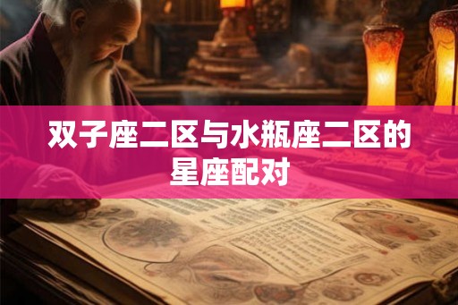 双子座二区与水瓶座二区的星座配对