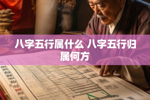 八字五行属什么 八字五行归属何方