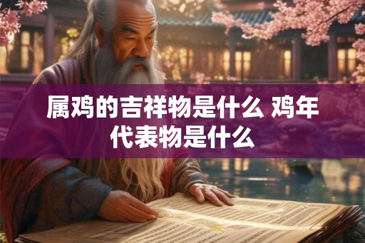 属鸡的吉祥物是什么 鸡年代表物是什么