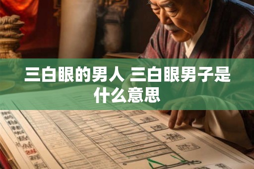 三白眼的男人 三白眼男子是什么意思 三白眼的男人 三白眼男子是什么意思