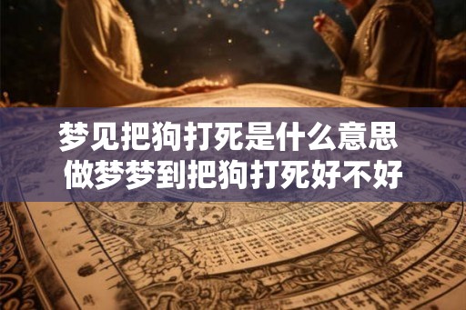 梦见把狗打死是什么意思 做梦梦到把狗打死好不好