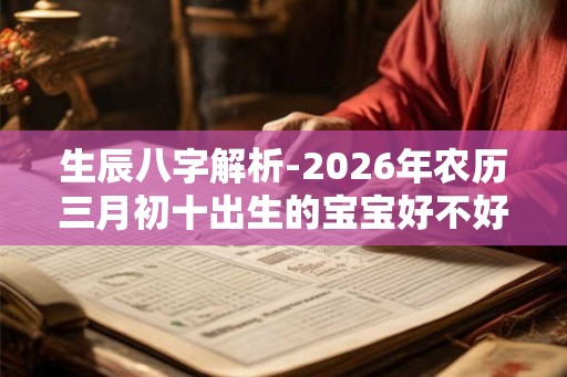生辰八字解析-2026年农历三月初十出生的宝宝好不好 生辰八字解析-2026年农历三月初十出生的宝宝好不好