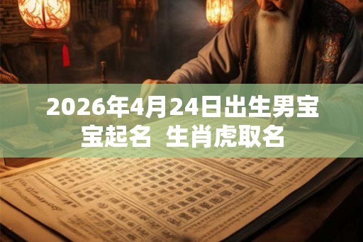 2026年4月24日出生男宝宝起名  生肖虎取名