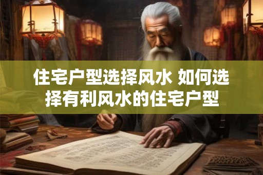 住宅户型选择风水 如何选择有利风水的住宅户型