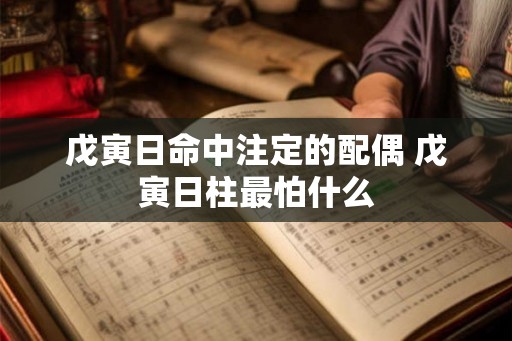 戊寅日命中注定的配偶 戊寅日柱最怕什么