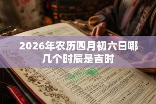 2026年农历四月初六日哪几个时辰是吉时