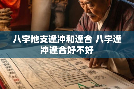 八字地支逢冲和逢合 八字逢冲逢合好不好