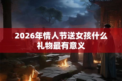 2026年情人节送女孩什么礼物最有意义