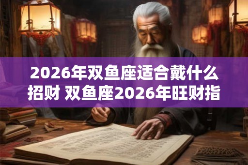 2026年双鱼座适合戴什么招财 双鱼座2026年旺财指南 2026年双鱼座适合戴什么招财 双鱼座2026年旺财指南