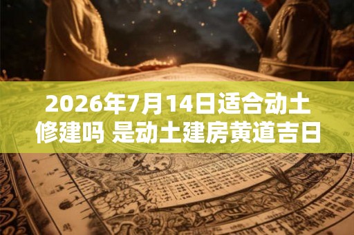 2026年7月14日适合动土修建吗 是动土建房黄道吉日吗