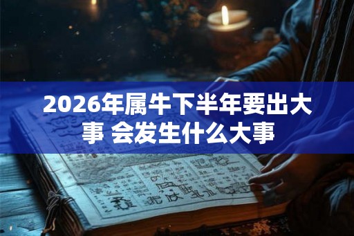 2026年属牛下半年要出大事 会发生什么大事 2026年属牛下半年要出大事 会发生什么大事