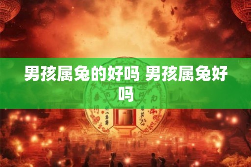 男孩属兔的好吗 男孩属兔好吗