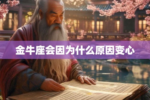 金牛座会因为什么原因变心 金牛座会因为什么原因变心